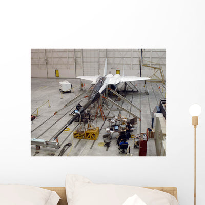 F-15b Testbed Aircraft Undergoes Wall Decal shown on a wall