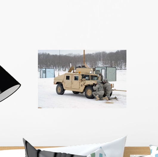 Us Soldiers Take Cover Wall Decal