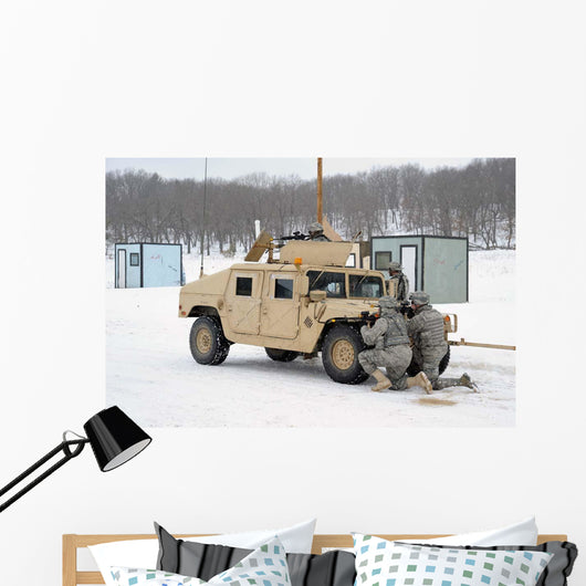 Us Soldiers Take Cover Wall Decal