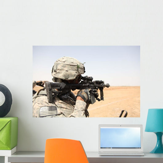 Us Army Soldier Scans Wall Decal Design 1