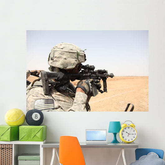 Us Army Soldier Scans Wall Decal Design 1