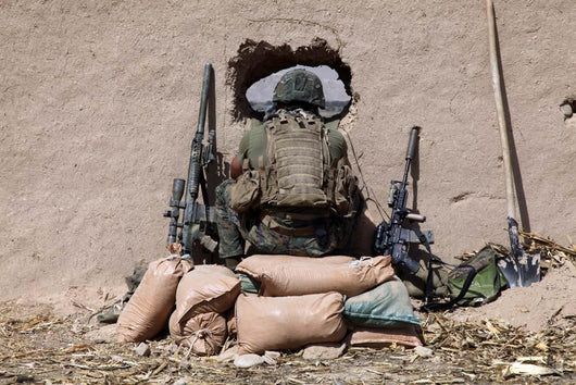 Us Marine Sniper Observes Wall Decal