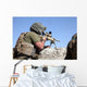 Us Marine Looks through Wall Decal Design 1