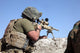 Us Marine Looks through Wall Decal Design 1