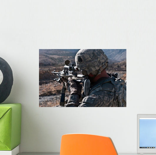 Us Army Sniper Scans Wall Decal