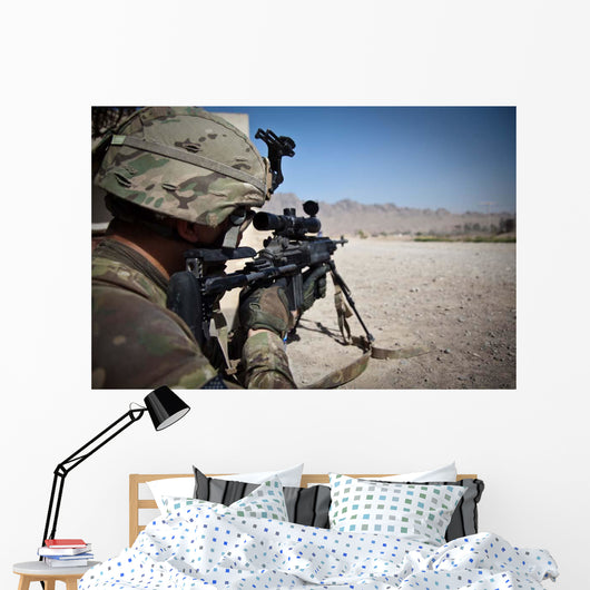Us Army Sniper Pulls Wall Decal