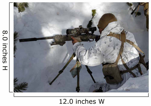 Scout Sniper Prepares His Wall Decal