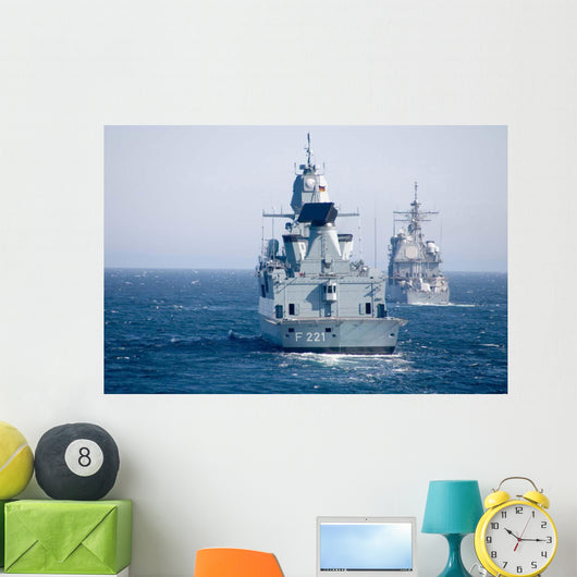 German Frigate Ffg Hessen Wall Decal