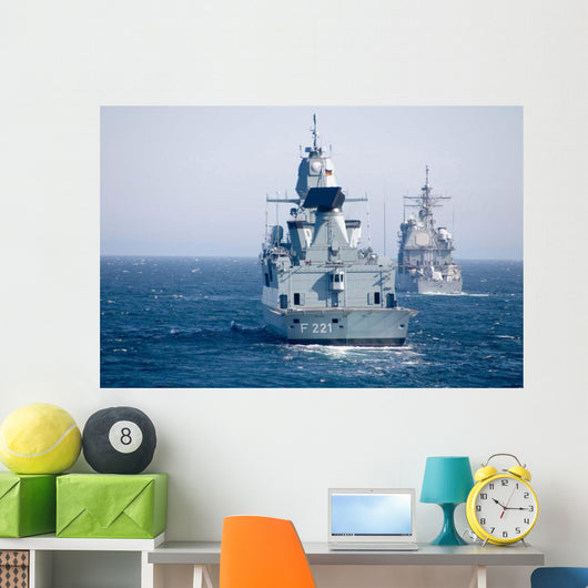 German Frigate Ffg Hessen Wall Decal