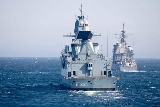 German Frigate Ffg Hessen Wall Decal