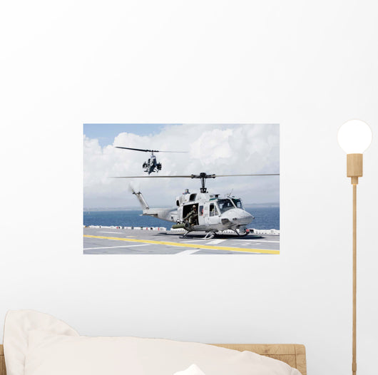 Uh-1n Huey and Ah-1w Wall Decal