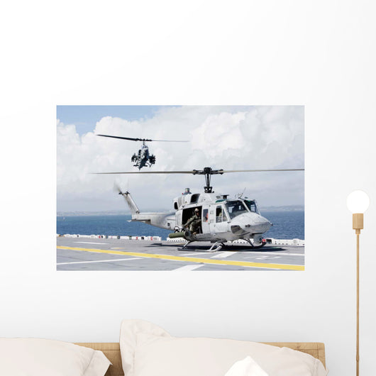 Uh-1n Huey and Ah-1w Wall Decal