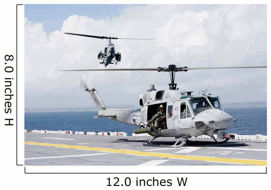 Uh-1n Huey and Ah-1w Wall Decal