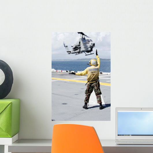 Airman Directs Ah-1w Super Wall Decal