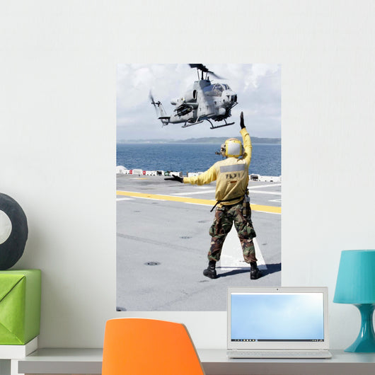 Airman Directs Ah-1w Super Wall Decal