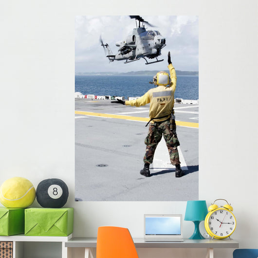 Airman Directs Ah-1w Super Wall Decal