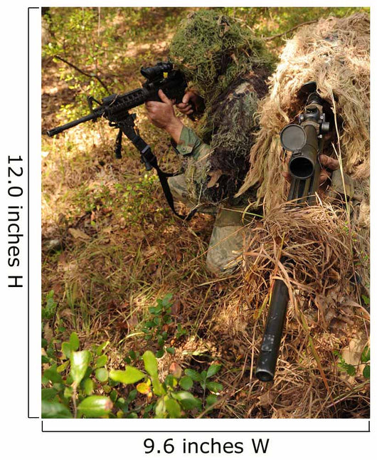 Sharpshooters Sneak through Forest Wall Decal