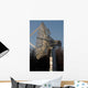 Technician Climbs up Large Wall Decal