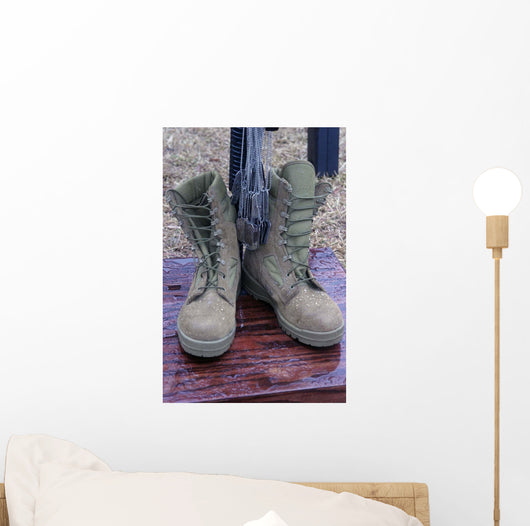 Dog Tags Hang from Wall Decal