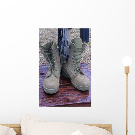Dog Tags Hang from Wall Decal