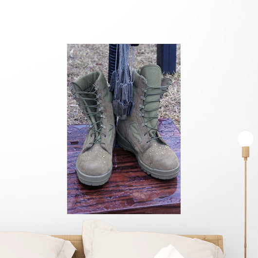 Dog Tags Hang from Wall Decal