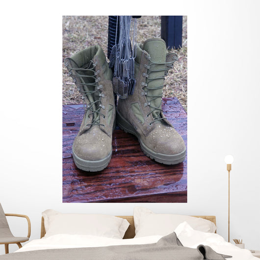 Dog Tags Hang from Wall Decal