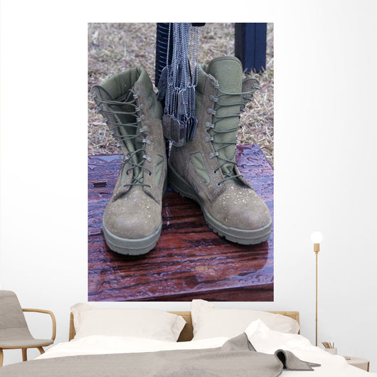 Dog Tags Hang from Wall Decal
