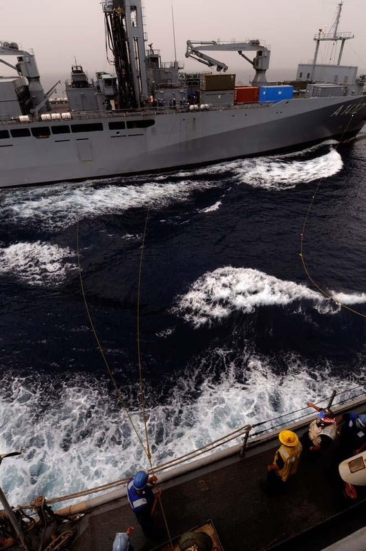 Underway Replenishment between Uss Wall Decal Design 2
