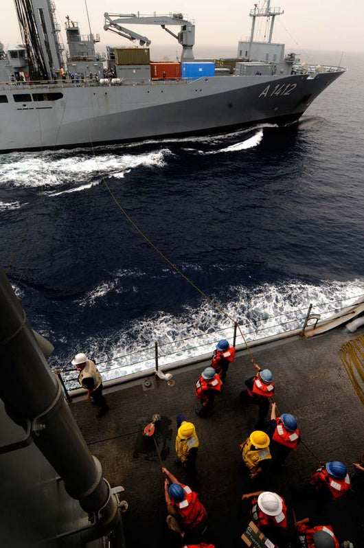 Underway Replenishment between Uss Wall Decal Design 1