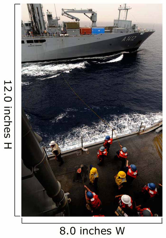 Underway Replenishment between Uss Wall Decal Design 1