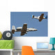 A-10 Thunderbolt and P-51 Wall Decal