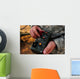 Us Soldier Hits Button Wall Decal