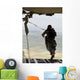 Us Soldier Jumps out Wall Decal