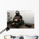 Airman Dons His Chemical Wall Decal