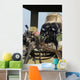 Soldier Looks through Binoculars Wall Decal