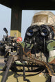 Soldier Looks through Binoculars Wall Decal