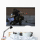 Airman Engages Simulated Operational Wall Decal