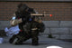 Airman Engages Simulated Operational Wall Decal