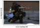 Airman Engages Simulated Operational Wall Decal