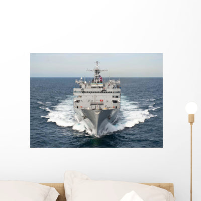 Military Sealift Command Fast Wall Decal Design 2 shown on a wall