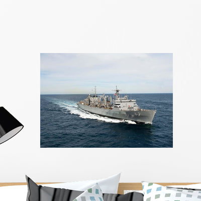 Military Sealift Command Fast Wall Decal Design 1 shown on a wall