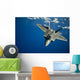 F-22 Raptor Flight near Wall Decal