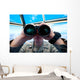 Lieutenant Uses Binoculars to Wall Decal