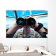 Lieutenant Uses Binoculars to Wall Decal