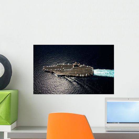 Nimitz Class Aircraft Carrier Wall Decal Design 1