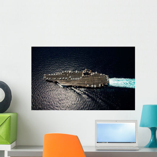 Nimitz Class Aircraft Carrier Wall Decal Design 1