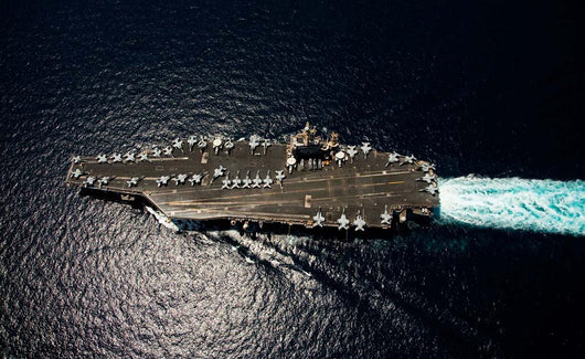 Nimitz Class Aircraft Carrier Wall Decal Design 1