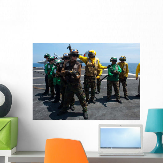 Sailors Fight Simulated Fire Wall Decal