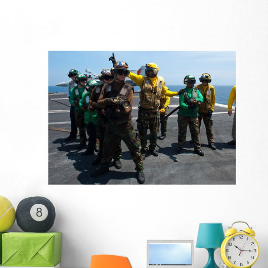 Sailors Fight Simulated Fire Wall Decal