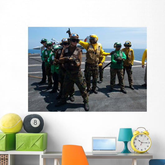 Sailors Fight Simulated Fire Wall Decal